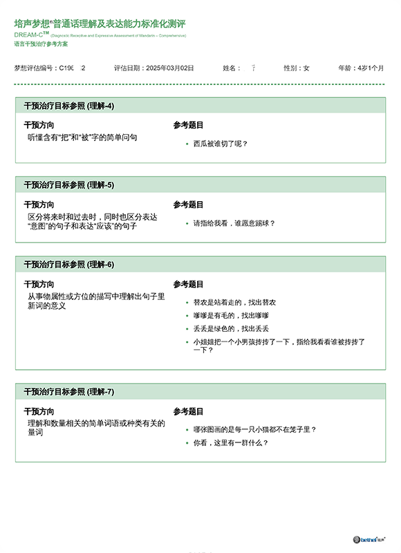 DREAM-S Assessment Report - Summary