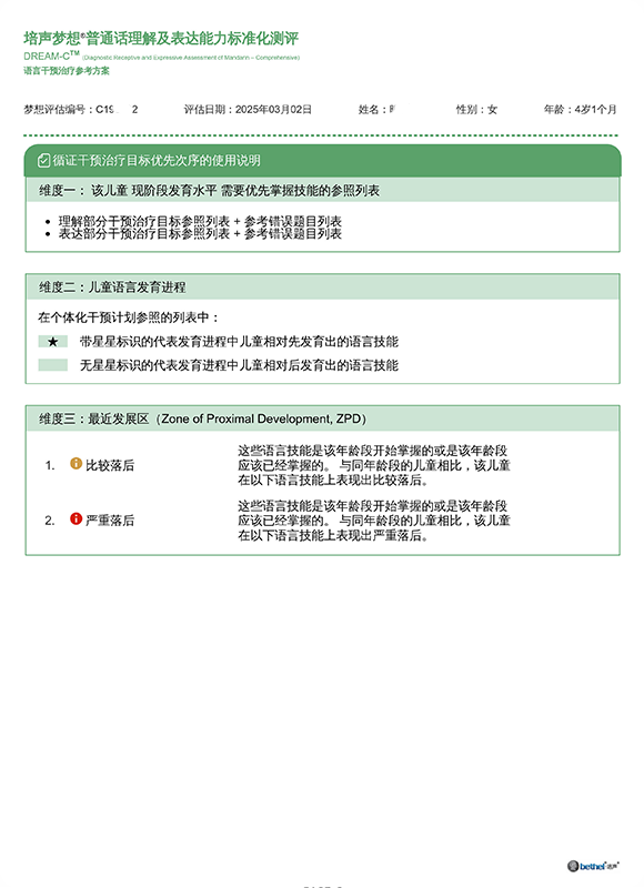 DREAM-S Assessment Report - Summary